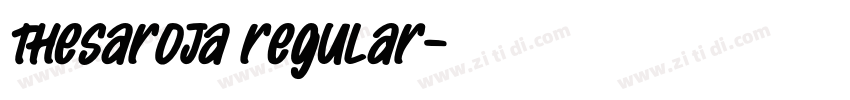 TheSaroja Regular字体转换